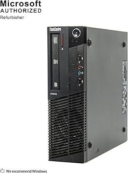 Lenovo ThinkCentre M82 SFF Business Desktop Computer, Intel Core i5-3470 Quad-Core Processor 3.6GHz, 16GB RAM, 2TB HDD, DVD RW, USB, WIFI, Windows 10 Professional (Renewed)