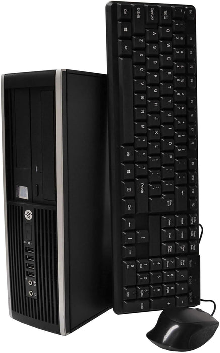 HP Elite Desktop PC Computer Intel Core i5 3.1-GHz, 8 gb Ram, 1 TB Hard Drive, DVDRW, 19 Inch LCD Monitor, Keyboard, Mouse, Wireless WiFi, Windows 10 (Renewed)