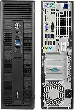 HP EliteDesk 800 G1 SFF High Performance Business Desktop Computer, Intel Quad Core i5-4590 upto 3.7GHz, 16GB RAM, 1TB HDD, 256GB SSD (boot), DVD, WiFi, Windows 10 Professional (Renewed)