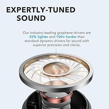 Anker Soundcore Life P2 True Wireless Earbuds with 4 Microphones, CVC 8.0 Noise Reduction, Graphene Drivers for Clear Sound, USB C, 40H Playtime, IPX7 Waterproof, Wireless Earphones (Renewed)