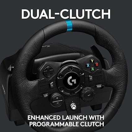 Logitech G923 Racing Wheel and Pedals for Xbox X|S, Xbox One and PC (Renewed)