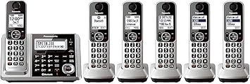 Panasonic KX-TGF375S DECT 5-Handset Landline Telephone