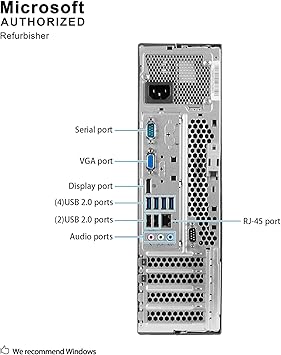 Lenovo ThinkCentre M92p High Performance Small Factor Form Business Desktop Computer, Intel Core i5-3470 3.2GHz, 8GB DDR3 RAM, 500GB HDD, DVD, Windows 10 Professional (Renewed)