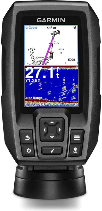 Garmin Striker 4 3.5" Chirp Fishfinder GPS (010-01550-00) with Protective Cover (Renewed)