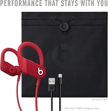 Power beats High-Performance Wireless Earphones - Red (Latest Model)