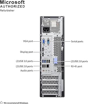 2017 Lenovo ThinkCentre M83 High Performance Business Small Factor Desktop Computer, Intel Core i5-4570 3.2GHz, 8GB RAM, 500GB HDD, WiFi, Windows 10 Professional (Renewed)