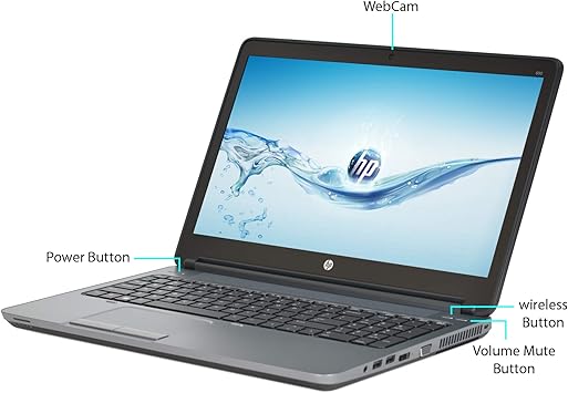 HP ProBook 650 G1 15.6in Laptop, Core i5-4300M 2.6GHz, 8GB Ram, 500GB HDD, DVDRW, Windows 10 Pro 64bit, Webcam (Renewed)