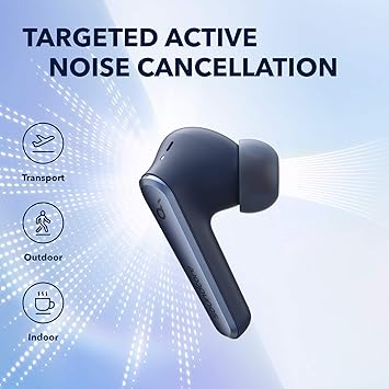 Anker Soundcore Liberty Air 2 Pro True Wireless Earbuds, Targeted Active Noise Cancelling, PureNote Technology, 6 Mics for Calls, 26H Playtime, HearID Personalized EQ, Bluetooth 5, Wireless Charging （blue） (Renewed)