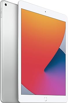 Apple iPad (10.2-in, Wi-Fi, 128GB) - Silver (8th Gen, 2020) (Renewed)