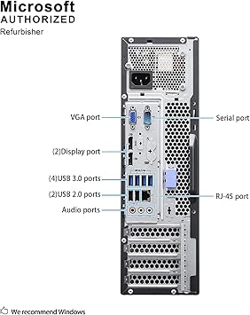 Lenovo ThinkCentre M93p Business Class Desktop, Quad Core i7 4770 3.4Ghz, 16GB DDR3 RAM, 512GB SSD Hard Drive, DVD-RW, Windows 10 Pro (Renewed)