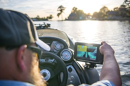 Lowrance Hook Reveal 7 Fish Finder 7 Inch Screen with Transducer and C-MAP Preloaded Map Options (Renewed)