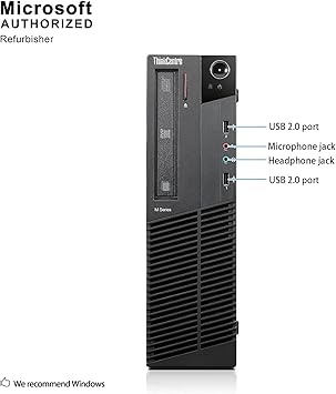 Lenovo ThinkCentre M92p High Performance Small Factor Form Business Desktop Computer, Intel Core i5-3470 3.2GHz, 8GB DDR3 RAM, 500GB HDD, DVD, Windows 10 Professional (Renewed)