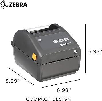 Zebra ZD420d Direct Thermal Desktop Printer 203 dpi Print Width 4 in USB Ethernet ZD42042-D01E00EZ