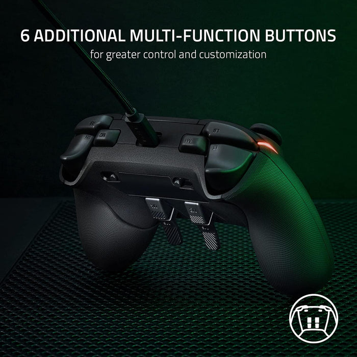 Razer Wolverine V2 Chroma Wired Gaming Controller for Xbox Series X|S, Xbox One, PC: RGB Lighting - Remappable Buttons & Triggers - Mecha-Tactile Action Buttons & D-Pad - Trigger Stop-Switches - Black