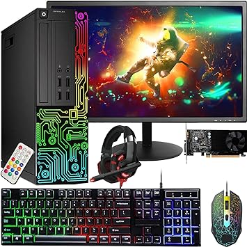 Dell Gaming OptiPlex Desktop RGB Computer PC, Intel Core i5, Windows 10 Pro