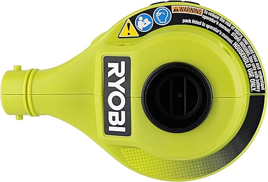 Ryobi P738 18V One+ Lithium Ion 18V One+ High Volume Power Inflator / Deflator for Mattresses and Recreational Inflatables (Renewed)