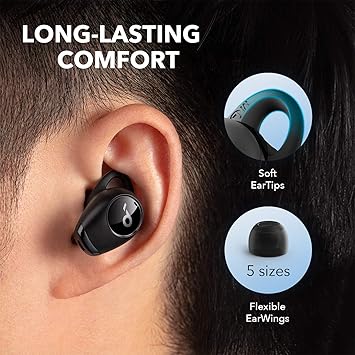 soundcore by Anker- Life Dot 2 NC Earbuds True Wireless Headphones, 35-Hour Playtime, IPX5 Water Resistant, Black (Renewed)