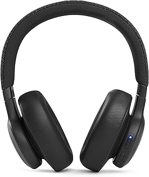 JBL Live 660NC Wireless Over-Ear Noise Cancelling Bluetooth Headphones, Up to 50 Hours of Playtime - Black (Renewed)