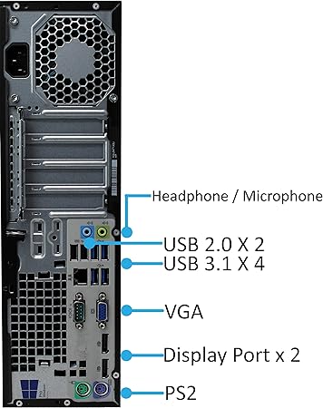 HP 600 G2 Pro Desk SFF Desktop, Intel Quad-Core i5 6500 Upto 3.6GHz, 32GB RAM, 1TB SSD, Windows 10 Pro