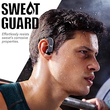 Anker Soundcore Spirit X2, True Wireless Earbuds, Body-Moving Bass, IP68 Sweatproof, 36H Playtime, Fast Charge, Secure Earhooks, Bluetooth 5, cVc 8.0 Clear Calls, Sports Earphones For Gym, Sport (Renewed)