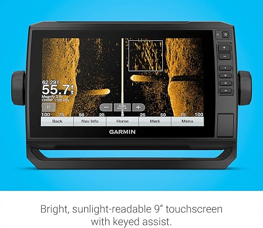 Garmin ECHOMAP UHD 93sv, 9" Keyed-Assist Touchscreen Chartplotter with U.S. LakeVü g3 and GT54UHD-TM transducer (Renewed)