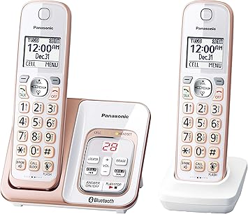 Panasonic KX-TGD562G Link2Cell Bluetooth Cordless Phone with Voice Assist and Answering Machine - 2 Handsets