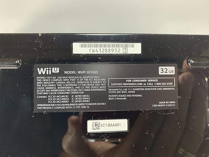 Replacement Official Authentic Nintendo Wii U Console [Black] [Nintendo Wii] (Renewed)