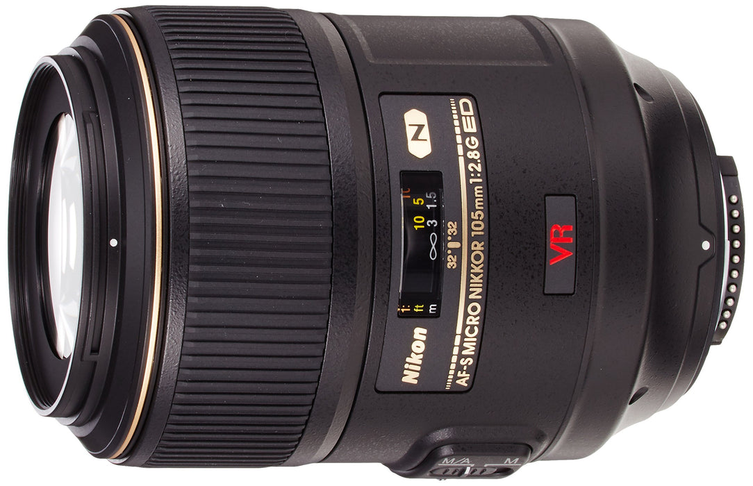 Nikon AF-S VR Micro-NIKKOR 105mm f/2.8G IF-ED Lens | Macro Lens with Vibration Reduction, 1:1 Magnification, Silent Wave Motor, Nano Crystal Coat, for Nikon DSLR Cameras