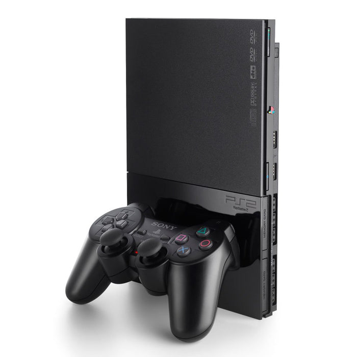 PlayStation 2 Slim Line Version 1 | Classic PS2 Console with DVD Playback, Compact Design, and Backward Compatibility