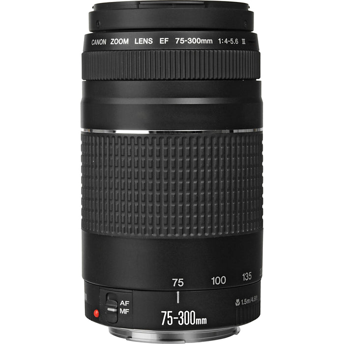 Canon EF 75-300mm f/4-5.6 III Telephoto Zoom Lens | Versatile Zoom, Lightweight Design, Compatible with Canon SLR Cameras