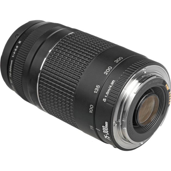 Canon EF 75-300mm f/4-5.6 III Telephoto Zoom Lens | Versatile Zoom, Lightweight Design, Compatible with Canon SLR Cameras